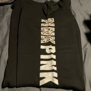 Black cheetah pattern sweatpants